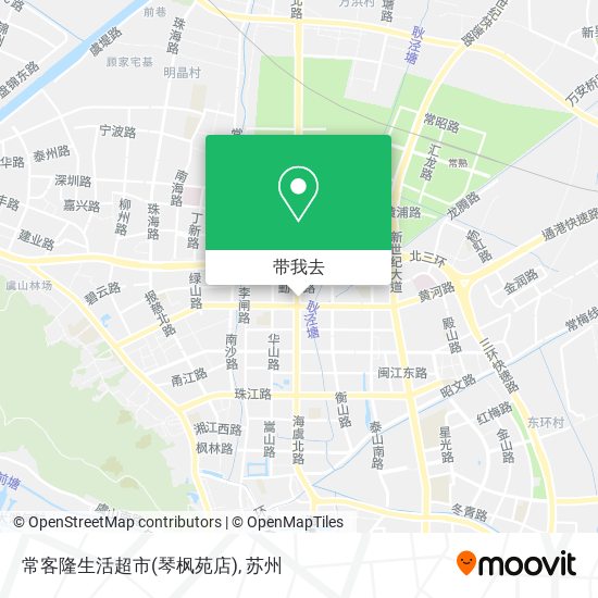 常客隆生活超市(琴枫苑店)地图