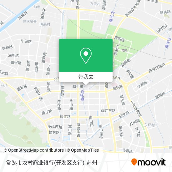 常熟市农村商业银行(开发区支行)地图