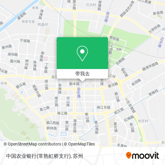 中国农业银行(常熟虹桥支行)地图
