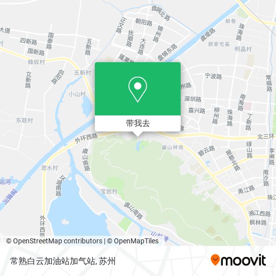 常熟白云加油站加气站地图