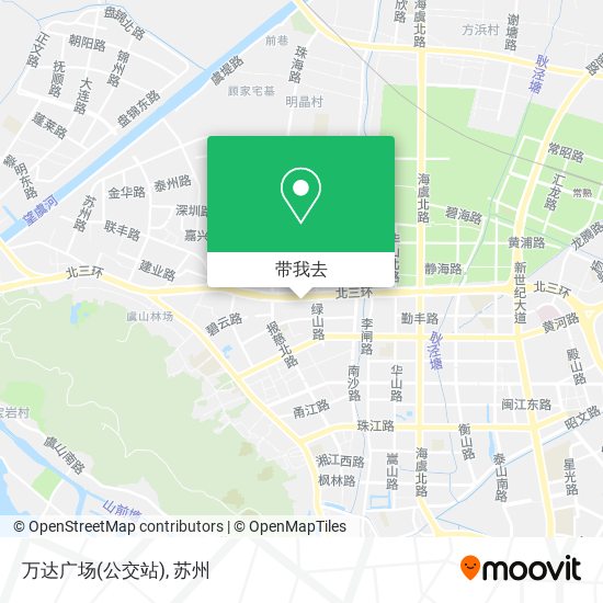 万达广场(公交站)地图