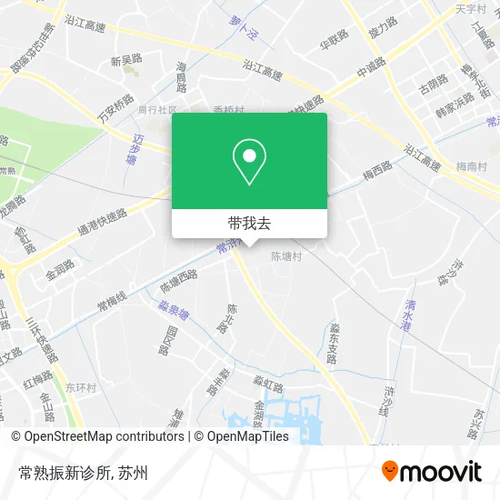 常熟振新诊所地图