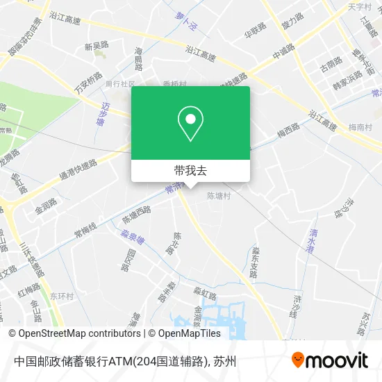 中国邮政储蓄银行ATM(204国道辅路)地图