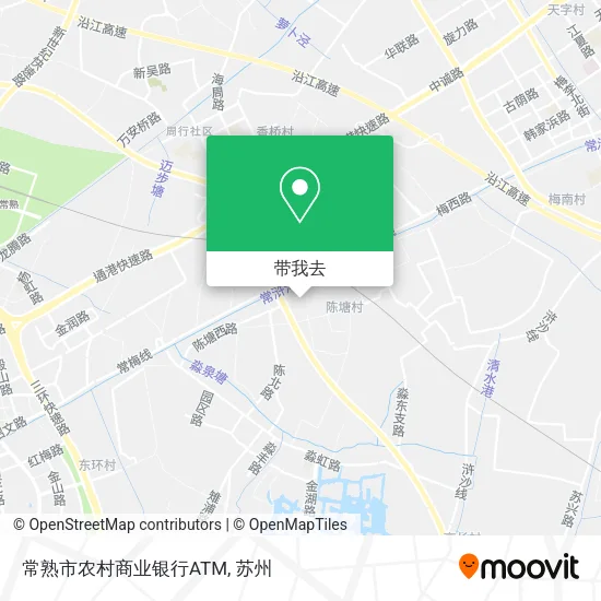 常熟市农村商业银行ATM地图