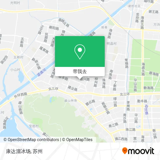 康达溜冰场地图