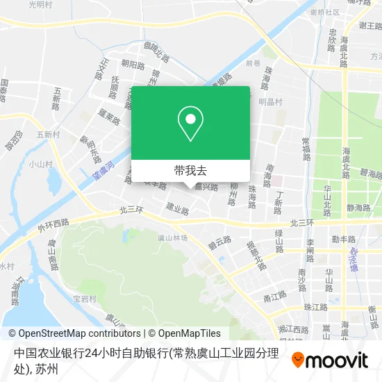 中国农业银行24小时自助银行(常熟虞山工业园分理处)地图