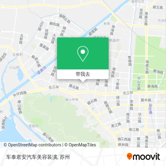 车泰君安汽车美容装潢地图