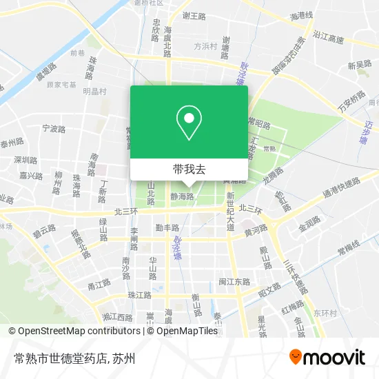 常熟市世德堂药店地图