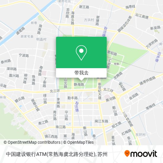 中国建设银行ATM(常熟海虞北路分理处)地图