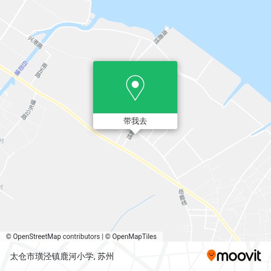 太仓市璜泾镇鹿河小学地图