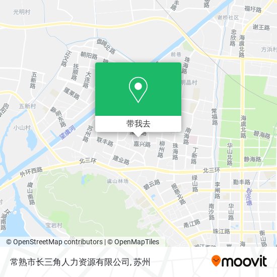 常熟市长三角人力资源有限公司地图