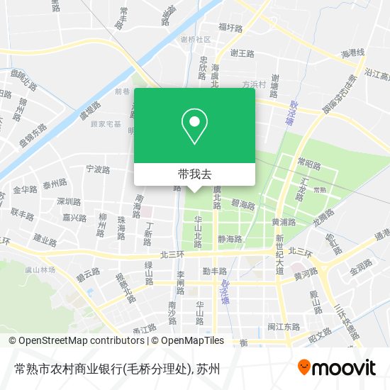 常熟市农村商业银行(毛桥分理处)地图