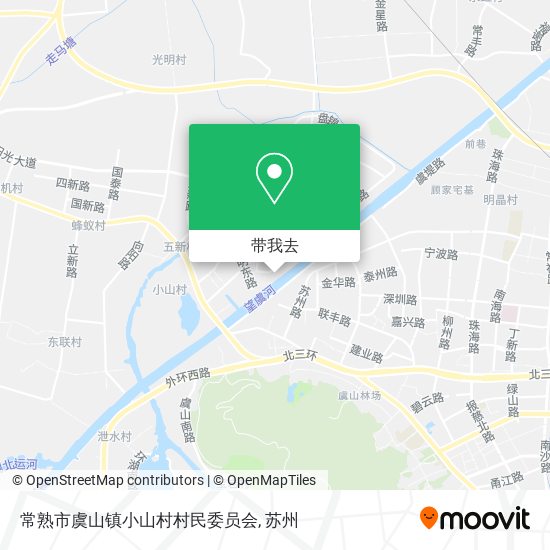 常熟市虞山镇小山村村民委员会地图