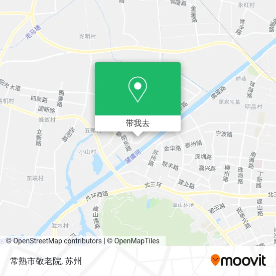 常熟市敬老院地图