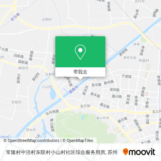 常隆村中泾村东联村小山村社区综合服务用房地图