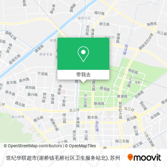 世纪华联超市(谢桥镇毛桥社区卫生服务站北)地图