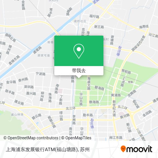 上海浦东发展银行ATM(福山塘路)地图
