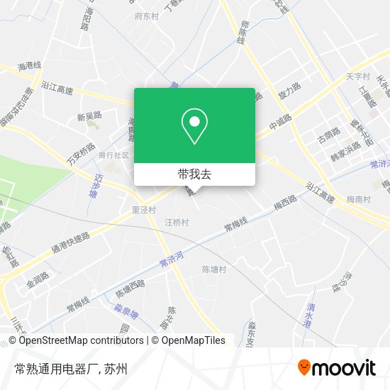 常熟通用电器厂地图