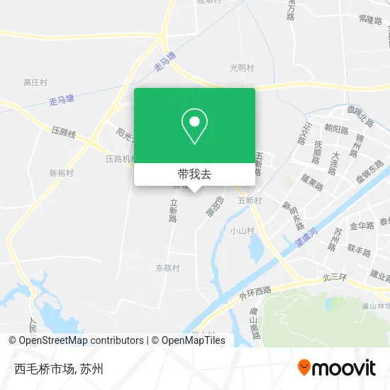 西毛桥市场地图