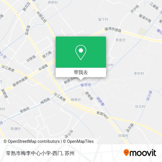 常熟市梅李中心小学-西门地图