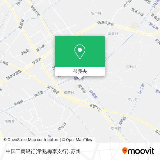 中国工商银行(常熟梅李支行)地图