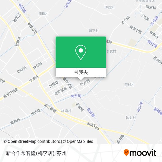 新合作常客隆(梅李店)地图