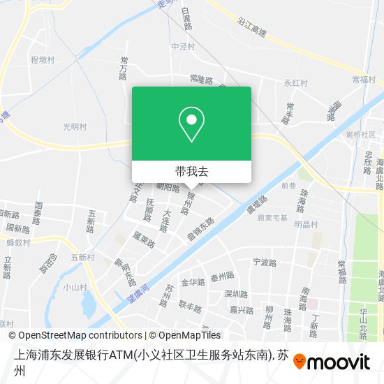 上海浦东发展银行ATM(小义社区卫生服务站东南)地图