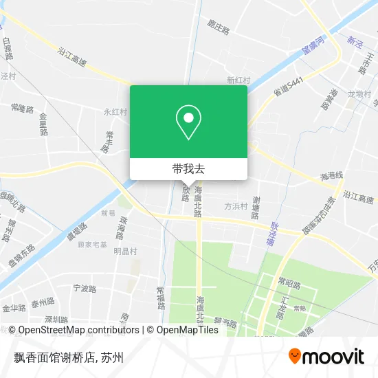 飘香面馆谢桥店地图