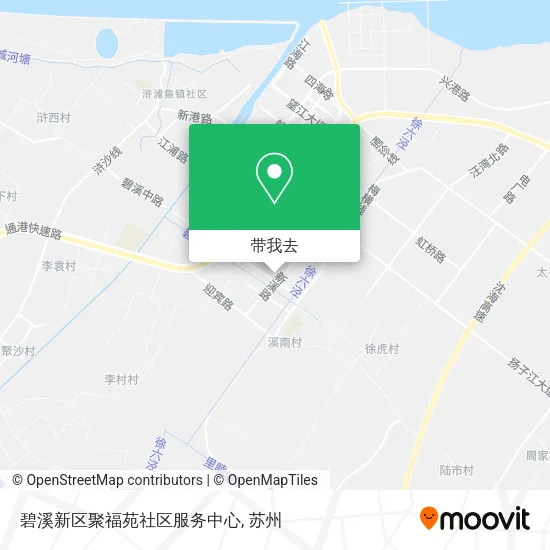 碧溪新区聚福苑社区服务中心地图