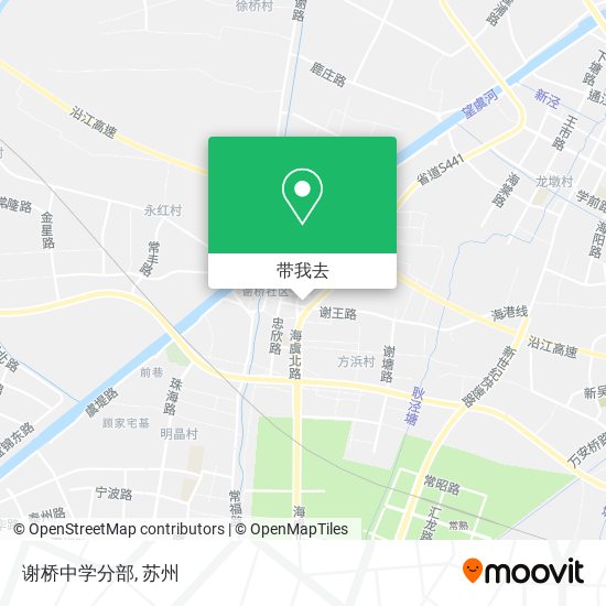谢桥中学分部地图