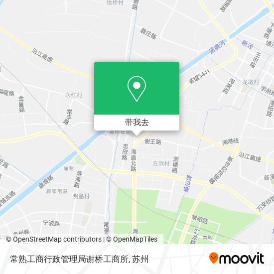 常熟工商行政管理局谢桥工商所地图