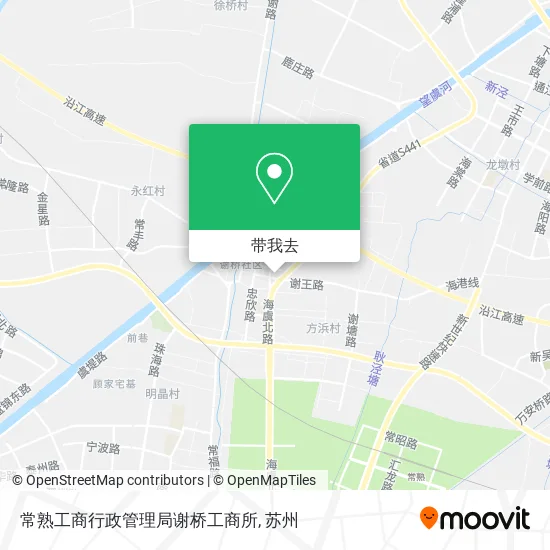 常熟工商行政管理局谢桥工商所地图