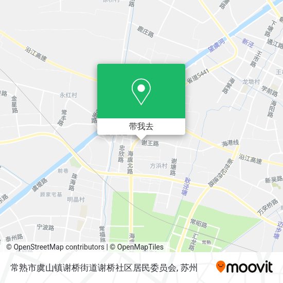常熟市虞山镇谢桥街道谢桥社区居民委员会地图