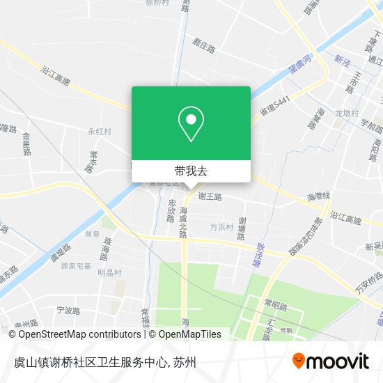 虞山镇谢桥社区卫生服务中心地图