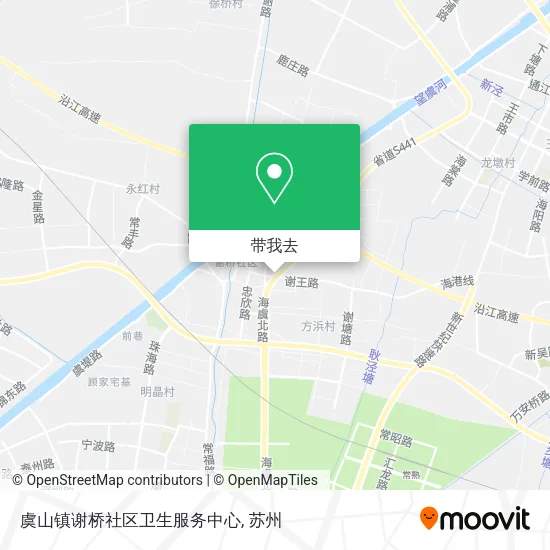 虞山镇谢桥社区卫生服务中心地图