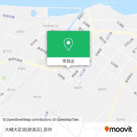 大桶大足浴(碧溪店)地图