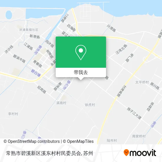 常熟市碧溪新区溪东村村民委员会地图