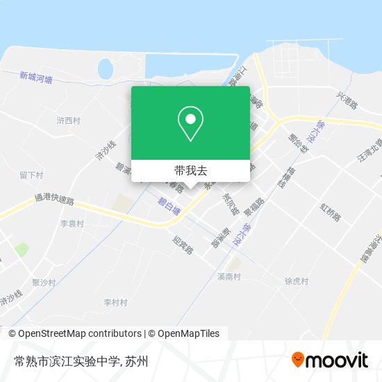 常熟市滨江实验中学地图