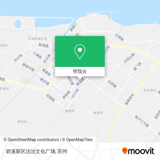 碧溪新区法治文化广场地图
