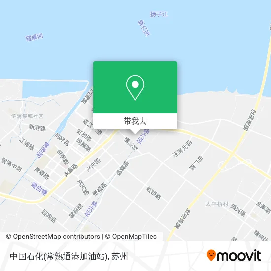 中国石化(常熟通港加油站)地图