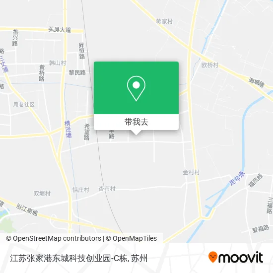 江苏张家港东城科技创业园-C栋地图