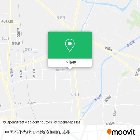 中国石化壳牌加油站(商城路)地图