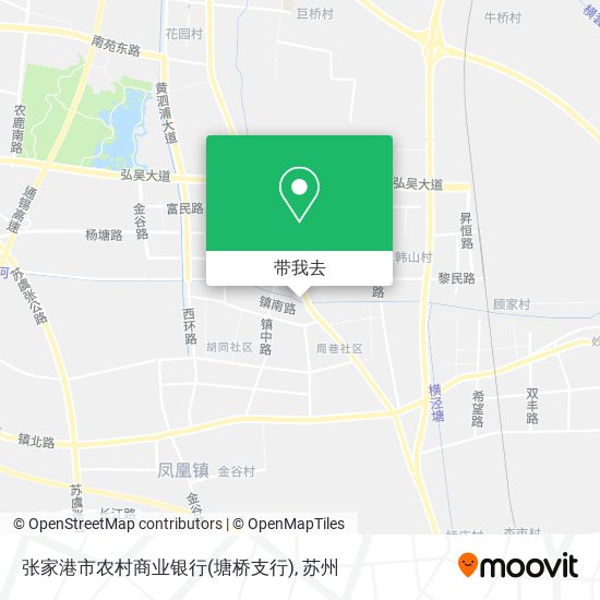 张家港市农村商业银行(塘桥支行)地图