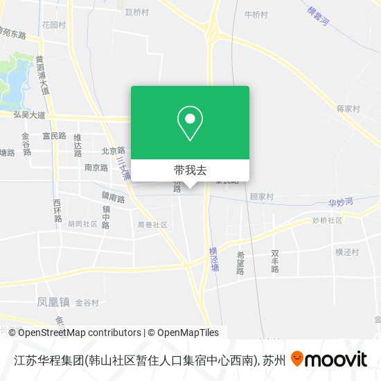 江苏华程集团(韩山社区暂住人口集宿中心西南)地图