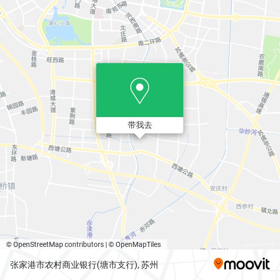 张家港市农村商业银行(塘市支行)地图