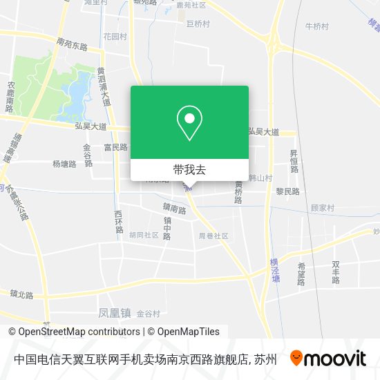 中国电信天翼互联网手机卖场南京西路旗舰店地图