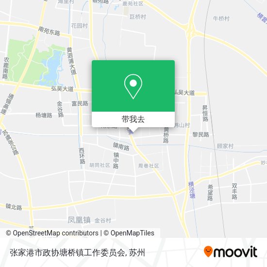 张家港市政协塘桥镇工作委员会地图