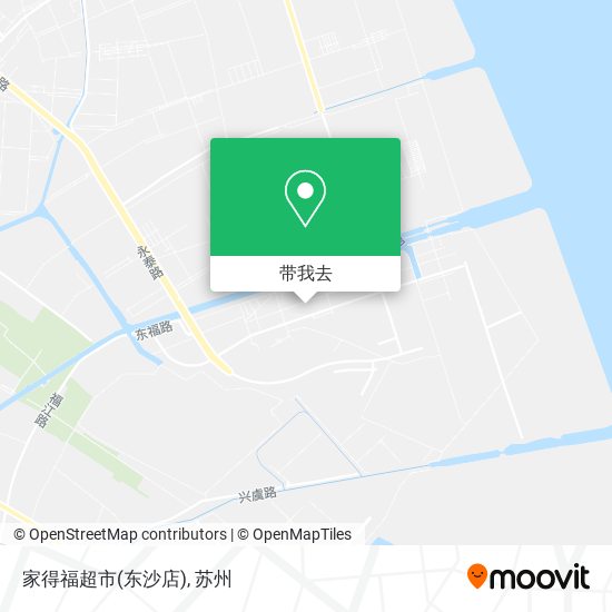 家得福超市(东沙店)地图