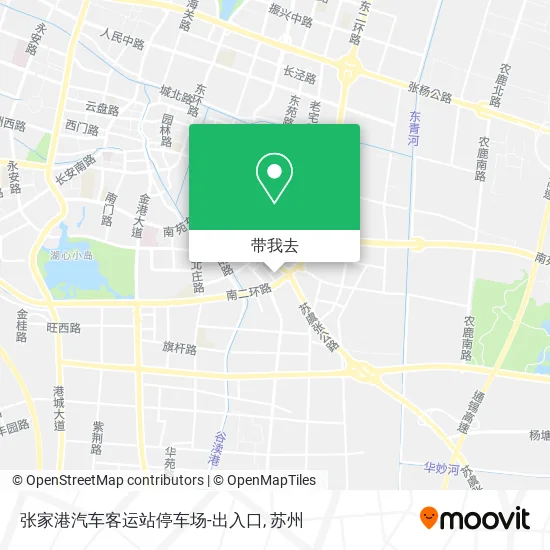 张家港汽车客运站停车场-出入口地图