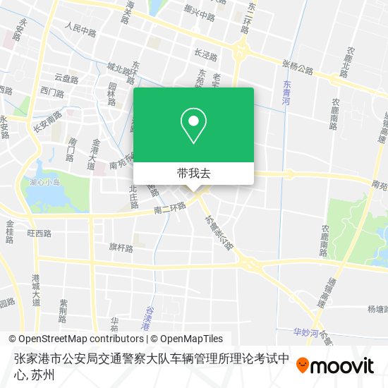 张家港市公安局交通警察大队车辆管理所理论考试中心地图